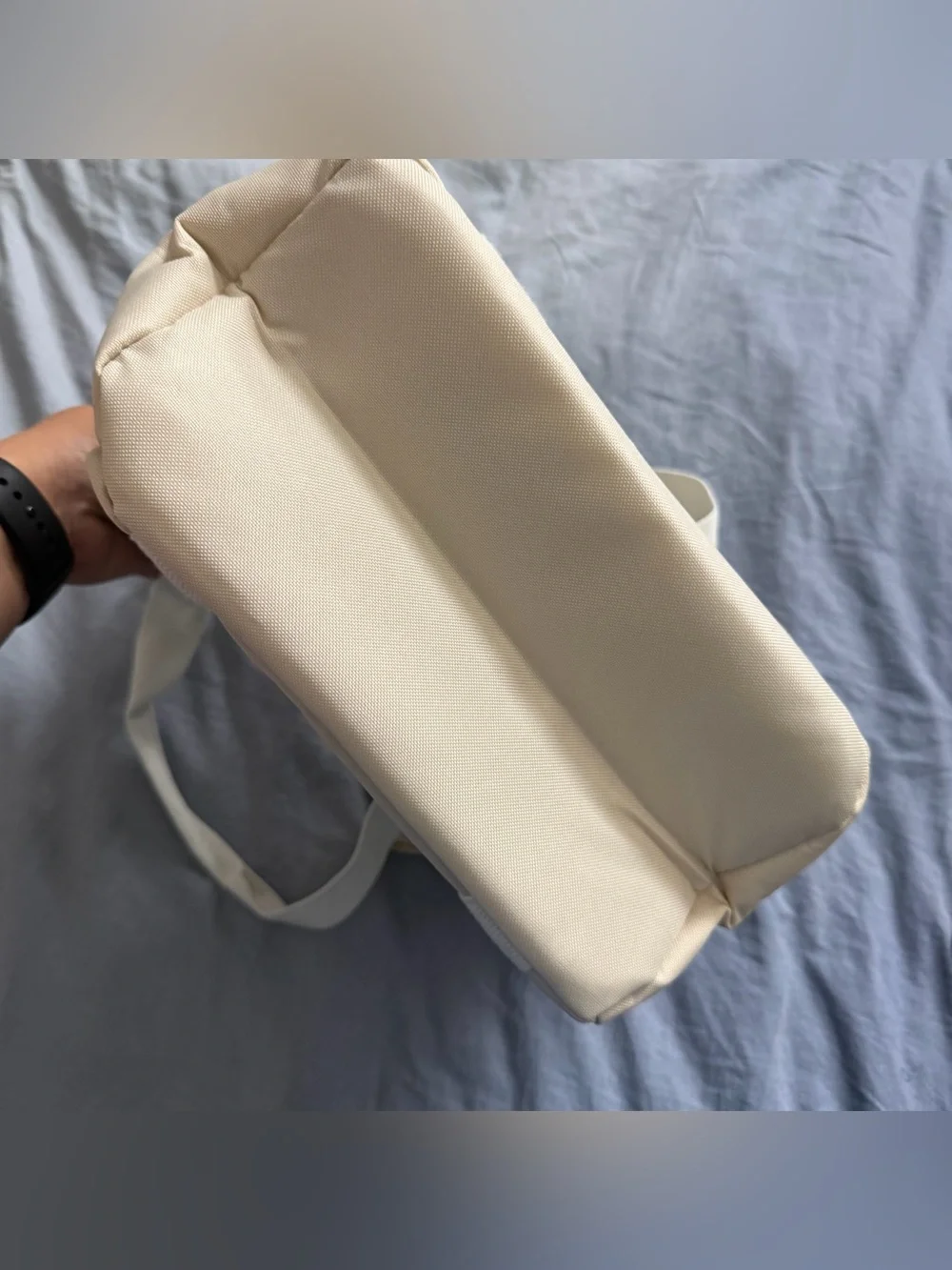 Limited Edition Nespresso Cream Insulated Cooler Travel Tote with long strap